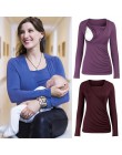 Karmienie piersią koszulka jesień zima karmienie piersią topy Tees dla kobiet w ciąży kobiet w ciąży ubrania dla kobiet w ciąży 