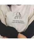Stop Making dramat estetyczne T-Shirt kobiety Tumblr 90 s moda biały Tee słodkie lato bluzki Casual O Neck fajne T koszule