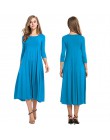 ENXI stałe sukienka ciążowa Plus rozmiar sukienka w ciąży wiosna ciąża środkowa sukienka Gravida odzież dla ciężarnych kobiet