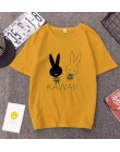 KAWAII druku T koszula kobiety wiosna lato nowy styl krótki rękaw okrągły dekolt kobiety bluzki na co dzień luźne Tshirt kobiet