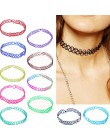 1 sztuk sprzedać nowy Choker naszyjniki kolorowe Chokers wakacje kurort nadmorski plaża biżuteria kropla wody okrągłe Cobwebbing