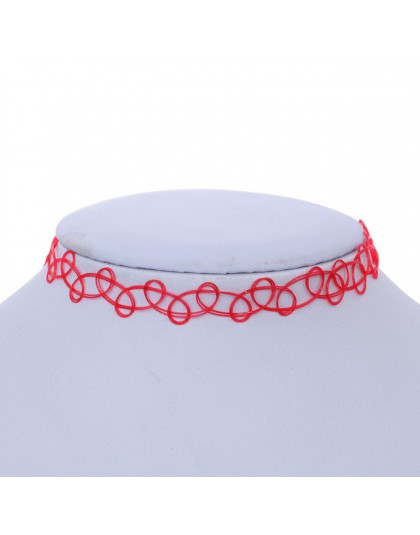 1 sztuk sprzedać nowy Choker naszyjniki kolorowe Chokers wakacje kurort nadmorski plaża biżuteria kropla wody okrągłe Cobwebbing