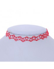 1 sztuk sprzedać nowy Choker naszyjniki kolorowe Chokers wakacje kurort nadmorski plaża biżuteria kropla wody okrągłe Cobwebbing