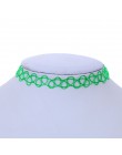 1 sztuk sprzedać nowy Choker naszyjniki kolorowe Chokers wakacje kurort nadmorski plaża biżuteria kropla wody okrągłe Cobwebbing