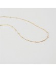 Moda biżuteria śliczne metalowy koralik prosta Choker naszyjnik łańcuch komunikat Boho wisiorki naszyjniki Bijoux kobiet prezent
