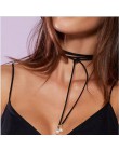 Koronkowy choker tatuaż naszyjnik Gothic Punk Velvet długi wisiorek kobiety kołnierz biżuteria choker naszyjniki