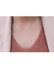 Moda Tiny Dainty początkowej spersonalizowane Metal list Choker naszyjnik dla kobiet złoty/srebrny kolor wisiorek kołnierz biżut