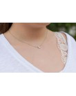 Moda Tiny Dainty początkowej spersonalizowane Metal list Choker naszyjnik dla kobiet złoty/srebrny kolor wisiorek kołnierz biżut