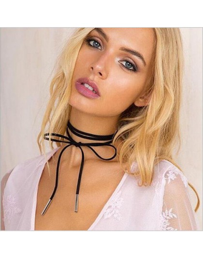 Koronkowy choker tatuaż naszyjnik Gothic Punk Velvet długi wisiorek kobiety kołnierz biżuteria choker naszyjniki