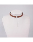 XIYANIKE nowy czarny aksamitny choker naszyjnik złoty łańcuch Bar Chokers naszyjnik dla kobiet collares mujer collier ras du cou