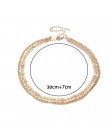 2019 złoty kolor metalu dwa warstwa Choker naszyjniki Fishbone łańcuch proste biżuteria collana Kolye Bijoux Collares Mujer coll