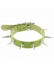 Gothic wzbogaconej punk kołnierz choker z kolce nity kobiety mężczyźni Emo Studded naszyjnik choker srebrny goth biżuteria
