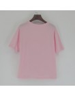 Koszulkę Femme 2017 wargi Sexy TShirt Kawaii Korea Ulzzang Harajuku drukowane kobiety różowy t-shirty na co dzień luźna koszulka