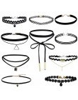 Nowa moda Punk Gothic dziewczyna czarny aksamitna koronki Harajuku Chokers naszyjnik momenty dla kobiet tatuaż obojczyka Collare