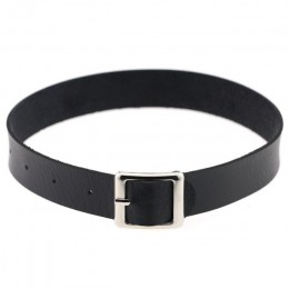 Wysokiej jakości Harajuku obroża pasek Choker naszyjnik Choker ze sztucznej skóry Punk Goth 41*2 cm