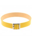 Wysokiej jakości Harajuku obroża pasek Choker naszyjnik Choker ze sztucznej skóry Punk Goth 41*2 cm