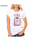 2018 harajuku t koszula kobiety kwiat perfumy t-shirt kobieta moda z krótkim rękawem tshirt na co dzień kobiet koszulki z krótki