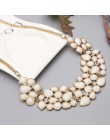 Moda złoty komunikat naszyjniki i wisiorki dla kobiet Collier Femme duży naszyjnik w stylu vintage Collares Mujer Kolye biżuteri
