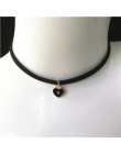 Moda urok biżuterii kobiety gotycki czarny koronki aksamitny choker naszyjnik miłość krzyż naszyjniki i wisiorki dla kobiet prez