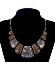 ZOSHI Collares naszyjnik kobiet emalia geometryczne naszyjniki i wisiorki w stylu Vintage złoty/srebrny Choker komunikat naszyjn