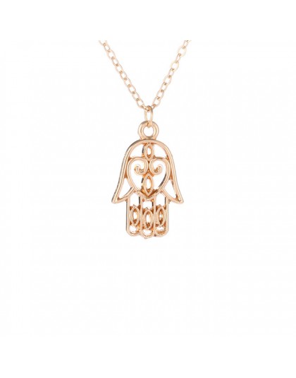 Nowy przybył moda biżuteria srebrny kolor wszystko jest dobrze Hamsa Fatima ręcznie naszyjnik choker wisiorek dla kobiet dziewcz