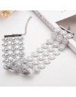 N325 Bling naszyjnik typu choker leżący na linii obojczyka kwiat kobiety ślub zaręczyny naszyjniki collares mujer Collier Bijoux