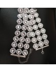 N325 Bling naszyjnik typu choker leżący na linii obojczyka kwiat kobiety ślub zaręczyny naszyjniki collares mujer Collier Bijoux