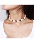 Artilady z muszli Cowrie choker sznur naszyjnika choker łańcuszek boho biżuteria dla kobiet dropshipping