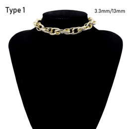 SHIXIN Punk przesadne metali ciężkich duży gruby choker łańcuszek naszyjnik kobiety Goth moda noc klub biżuteria kobiet choker C