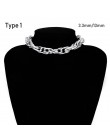 SHIXIN Punk przesadne metali ciężkich duży gruby choker łańcuszek naszyjnik kobiety Goth moda noc klub biżuteria kobiet choker C