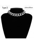 SHIXIN Punk przesadne metali ciężkich duży gruby choker łańcuszek naszyjnik kobiety Goth moda noc klub biżuteria kobiet choker C