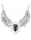 ZOSHI marka moda kobiety oświadczenie choker naszyjnik posrebrzane łańcuch panie wisiorki naszyjniki kryształ biżuteria collier 