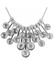 ZOSHI marka moda kobiety oświadczenie choker naszyjnik posrebrzane łańcuch panie wisiorki naszyjniki kryształ biżuteria collier 