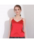 GAREMAY Sexy Silk Top kobiet szczupła Sexy koszulka bez rękawów kobiet podstawowe Camisole Halter Tank Top lato bluzki dla kobie