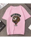 Nowa moda T koszula kobieta wiosna lato tygrys głowicy drukującej z krótkim rękawem kobiet topy koszulki dorywczo luźne T shirt 