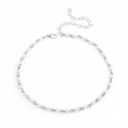 W stylu Vintage złoty kolor srebrny symulowane perły choker łańcuszek naszyjnik dla kobiet Party naszyjnik obroża moda biżuteria