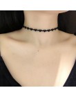 Serce Chokers moda Gothic Hollow czarne zamszowe koktajl fałszywy kołnierz chokers naszyjniki dla kobiet Bijoux 2018 Chokers