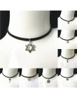 Nowa moda biżuteria proste czarne aksamitna wstążka kryształ naszyjnik ze stopu wisiorek Chokers naszyjnik dla kobiet 2019 biżut