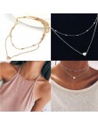 Moda wielowarstwowa koraliki łańcuch klub Casual naszyjnik itp łańcuch Link wisiorek Party serca ulicy Alloy Choker prezent nasz