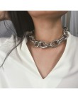 2019 Gothic Chunky choker łańcuszek naszyjnik Punk rock oświadczenie naszyjnik kobiety goth biżuteria w stylu Vintage collier fe