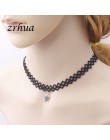 ZRHUA moda Trendy Sexy Chokers naszyjnik obroża biżuteria kobiety biżuteria akcesoria szyi Chokers łańcuszek do obojczyka dla dz