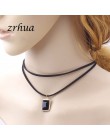 ZRHUA moda Trendy Sexy Chokers naszyjnik obroża biżuteria kobiety biżuteria akcesoria szyi Chokers łańcuszek do obojczyka dla dz