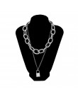 2019 Gothic Chunky choker łańcuszek naszyjnik Punk rock oświadczenie naszyjnik kobiety goth biżuteria w stylu Vintage collier fe