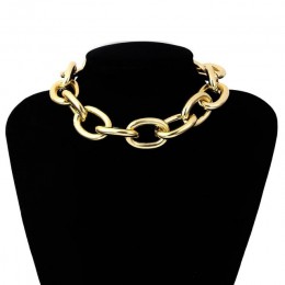 2019 Gothic Chunky choker łańcuszek naszyjnik Punk rock oświadczenie naszyjnik kobiety goth biżuteria w stylu Vintage collier fe