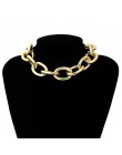 2019 Gothic Chunky choker łańcuszek naszyjnik Punk rock oświadczenie naszyjnik kobiety goth biżuteria w stylu Vintage collier fe