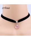 ZRHUA moda Trendy Sexy Chokers naszyjnik obroża biżuteria kobiety biżuteria akcesoria szyi Chokers łańcuszek do obojczyka dla dz