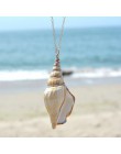 naszyjnik muszelki Czeski naturalny Sea Shell Cowrie naszyjnik dla kobiet Choker liny łańcuch srebrny powłoki złota Ocean naszyj