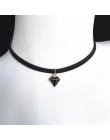 Gorąca sprzedaż retro gothic choker naszyjnik kołnierz punk czarny aksamitny zamsz kobiety krótki naszyjnik łańcuch biżuteria Bi