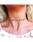 Modny Bohemia natura kamień słońce księżyc wisiorek w kształcie gwiazdy urok biżuteria Boho kolorowe zroszony choker łańcuszek S