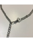 2019 Punk Rock mężczyźni kobiety ze stali nierdzewnej blokada wisiorek Choker Unisex gotycki naszyjnik